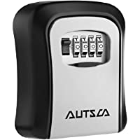 AUTSCA Caja fuerte para llaves- Caja de seguridad Combinación de 4 dígitos-10000 combinaciones de diseño de contraseñas…